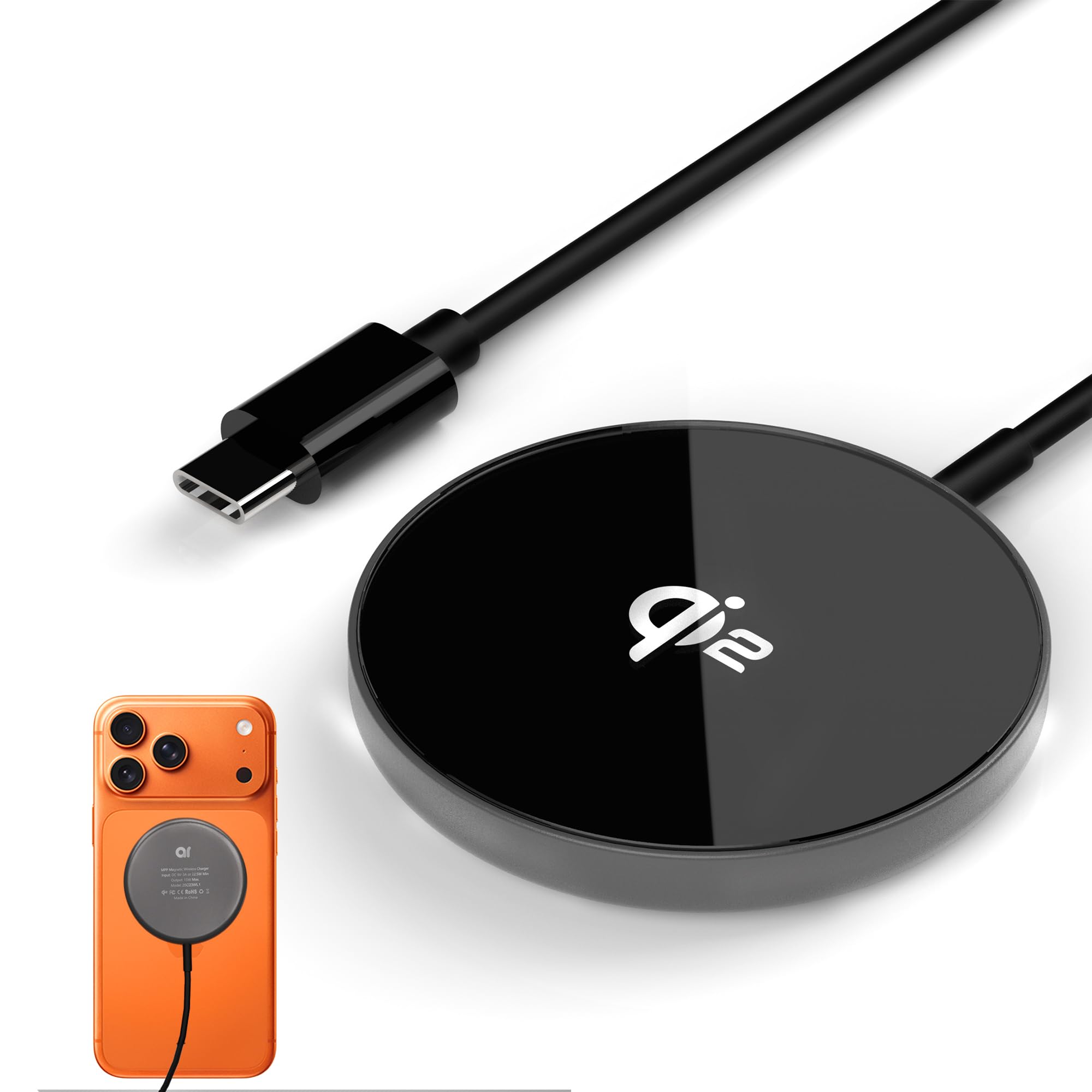 Amazon.co.jp: ワイヤレス充電器 magsafe充電器【PD急速充電・7.4mm超
