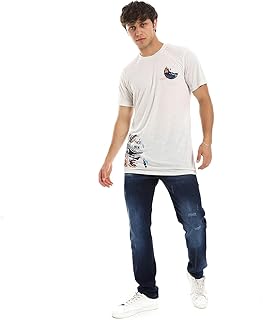 اندورا تيشرت رجالي مطبوع سهل الارتداء 35S23M30305