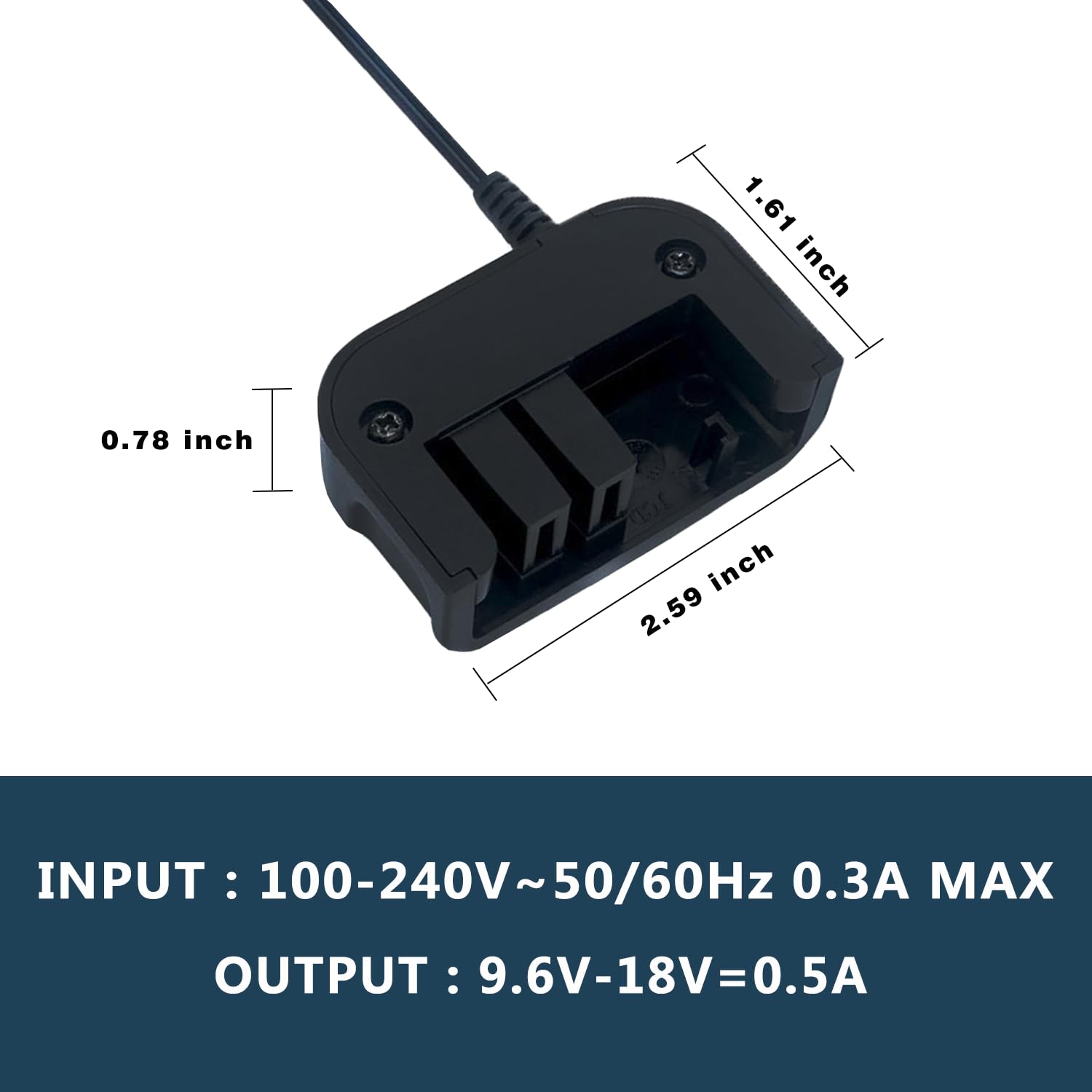 Replacement for Black&Decker 18V 14V 12V 9.6V NiCad & NiMh Battery Charger,Compatible with Battery HPB18 HPB14 HPB12 HPB18-OPE FSB18 FSB14 FS12B HPB96 FSB96,etc 7