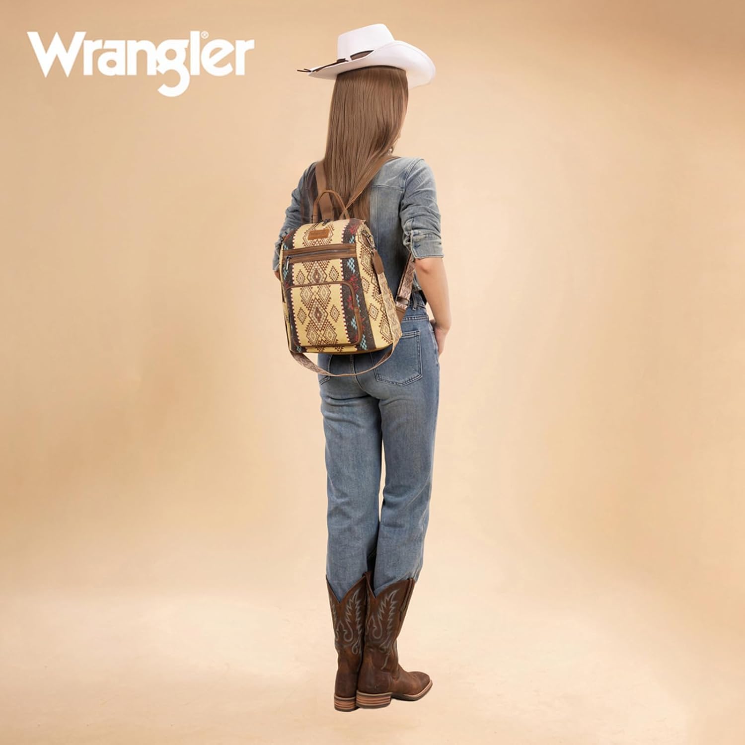 Montana West Wrangler Convertible Backpack Purse for Women Western Aztec Backpack Travel Bags WG213-9110CF - Image 3