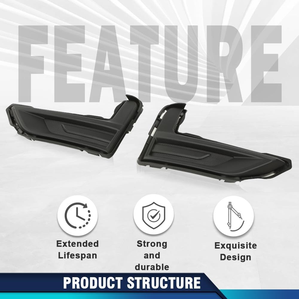 PIT66 Fog Light Cover Compatible with Nissan Rogue Special Edition 2019-2020, Fit Nissan Rogue SL Hybrid/SV Hybrid 2017-2019, Fit Nissan Rogue S SL SV 2017-2020 Pair