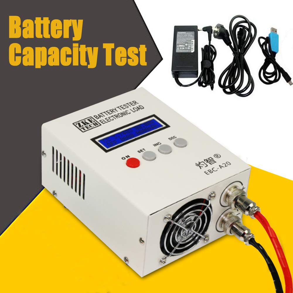 Li-po - Tester di capacità della batteria 5 A, carica 20 A, scarico 85 W, dispositivo di prova di capacità, tester di tensione, misuratore di batteria per Lipo Life Li-ion