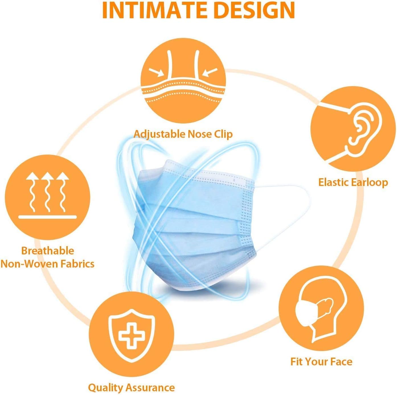 Face Masks - 50 Pack