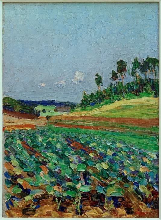 Affiche toile Kandinsky paysage près de Ratisbonne art portrait 60x90cm