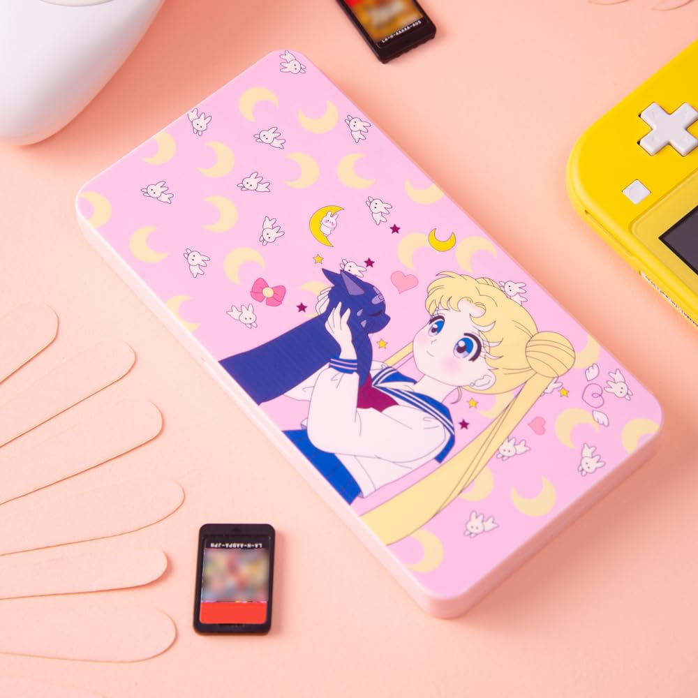 PERFECTSIGHT Cute Game Card Case for Nintendo Switch/ Switch Lite/ OLED, 24 Game Holder Cartridge Case for Game Cards and 24 SD Cards, Kawaii Portable Compact Storage Box (Pink Usagi, 24 Slots) - Image 6