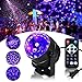 SOLMORE LED UV Black Light 3W Disco Ball Party Lights DJ Lights Sound Activated Strobe Light Stage Lighting for House Party Nightclub Karaoke Dance Wedding Ballroom Halloween Event(with Remote)