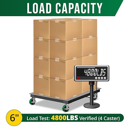 Miniatura 10 de HANDSAMMU 8"X 2" Heavy Duty Casters, Casters Set of 4 Total Capacity 6000 lbs- Polyurethane on Steel wheel, Industrial Casters for Carts Pallet