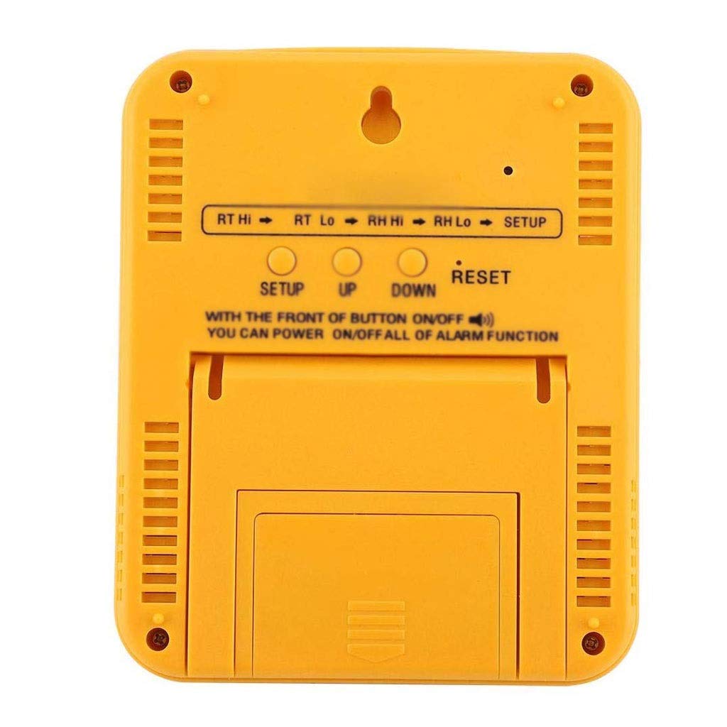 Digital Thermometer Indoor Hygrometer Humidity Meter Room Temperature Monitor Large LCD Display for Home Car Office