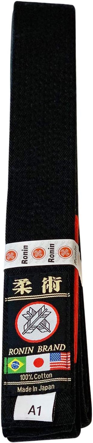 Ronin Brand - Japan Made Deluxe Jiujitsu BJJ Gi Belt - 1.75” wide-12 Row Stitching - Image 3