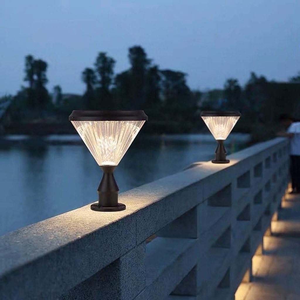 Przezroczysty szklany dyfuzor lampa ogrodowa pojedyncza lampa kolumnowa lampa zewnętrzna lampa ścienna lampa na słup lampa trawnikowa pełna nadziei słoneczna lampa uliczna