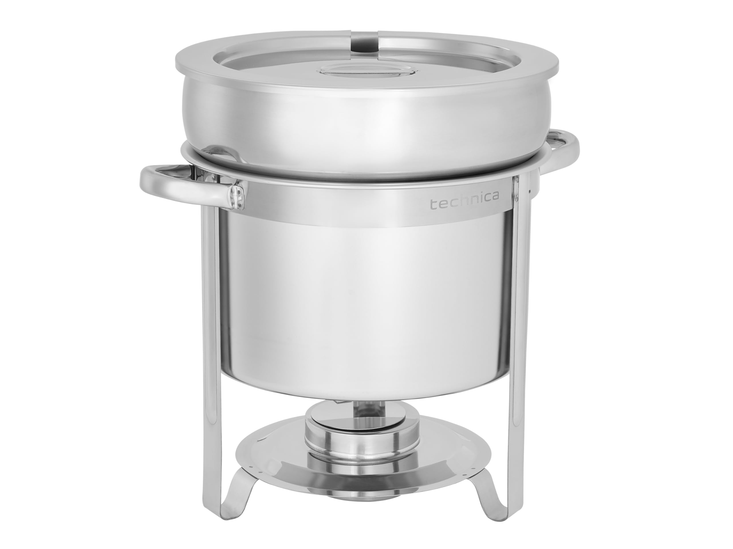 TECHNICA Podgrzewacz do zupy ze stali nierdzewnej 11L – Chafing Dish na bufety i imprezy – Profesjonalny podgrzewacz do żywności – – Podgrzewacz do żywności 36x29x33 cm