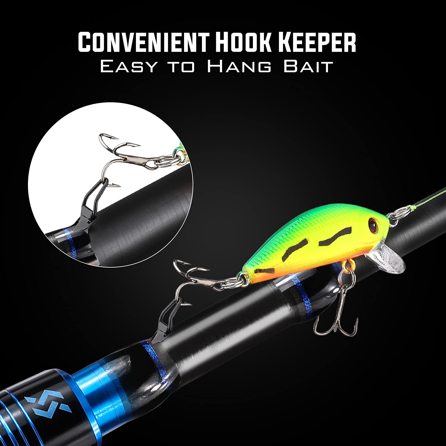 Amazon | Sougayilang 伸縮釣り竿、カーボンファイバースピニング