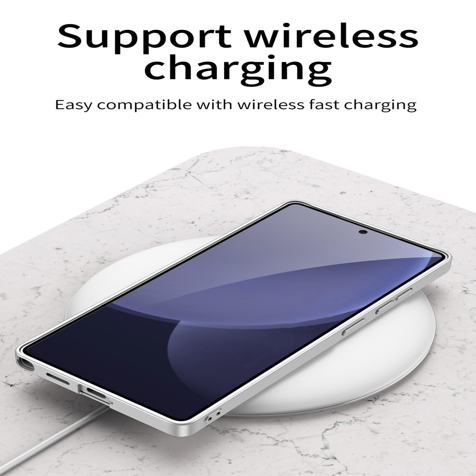 Etui do Samsung Galaxy S25 Ultra/S25 Plus/S25, opaska na nadgarstek, wszystko w zestawie, uchwyt magnetyczny (szary, S25 Plus)