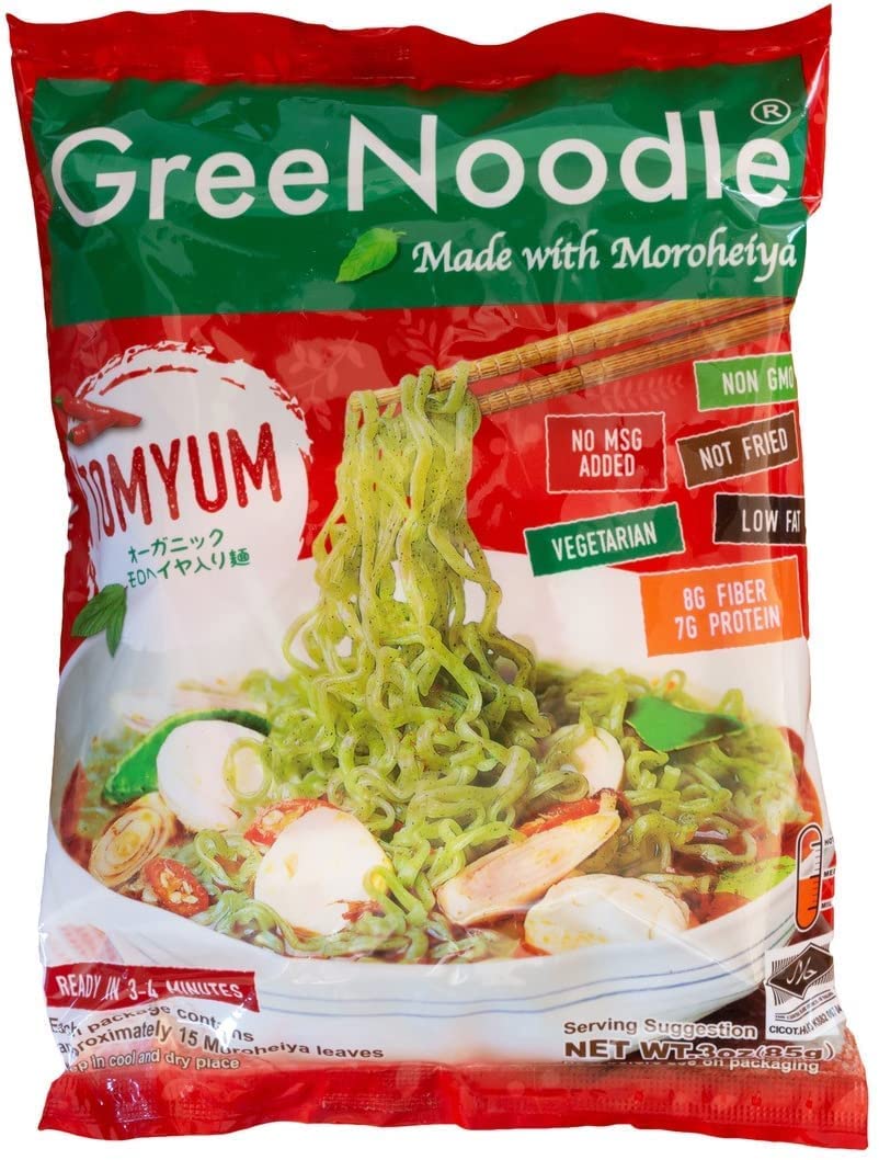 VEGETARIAN Green Noodle Made with Moroheiya TOMYUM 2