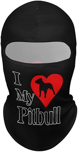 Miniatura 7 de I Heart My Pit Bull Dog Balaclava Face Mask Ski Full Face Mask Windproof Sun UV Protection Hood for Women Men
