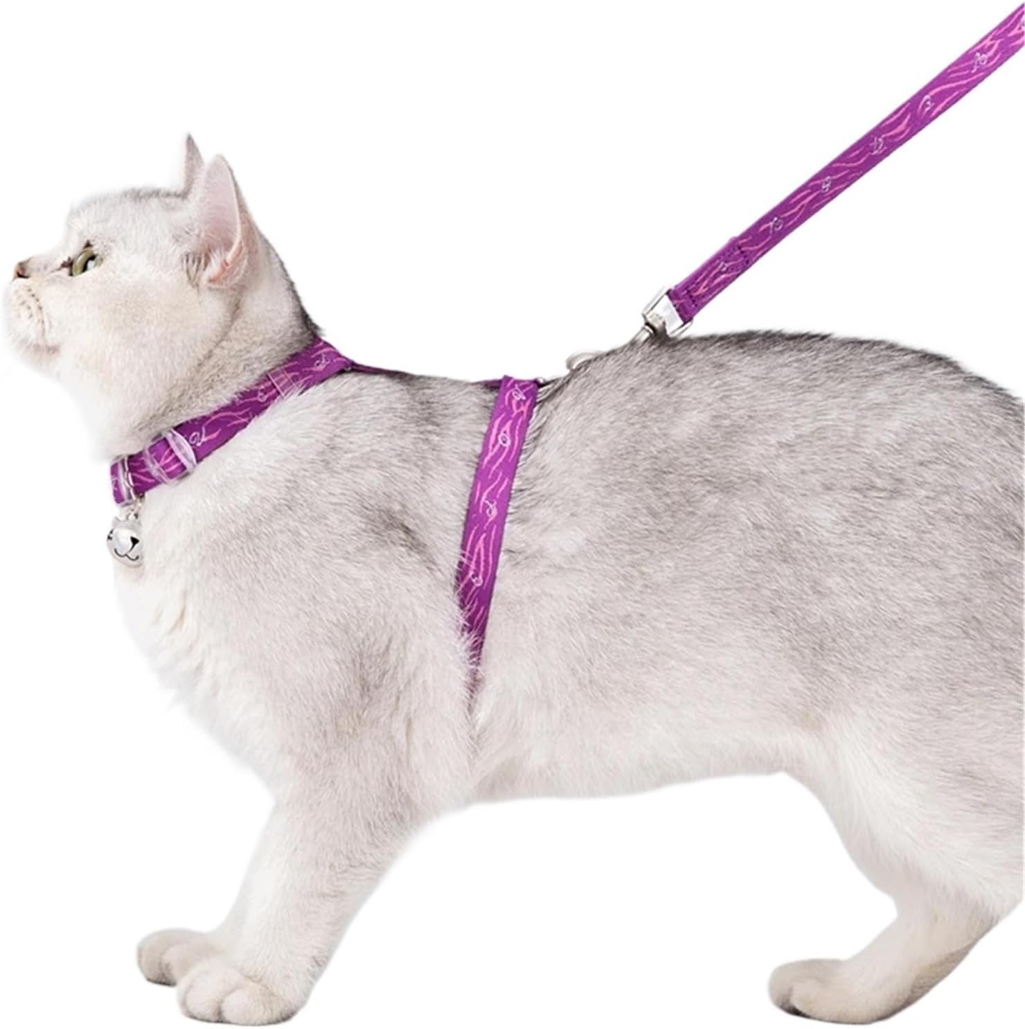 Compatible for Truelove Pet H-Shape Harness Leash Set TLH3912 - Vest Style Anti-Escape for Cats Puppies Home & Outdoor(Fuchsia)