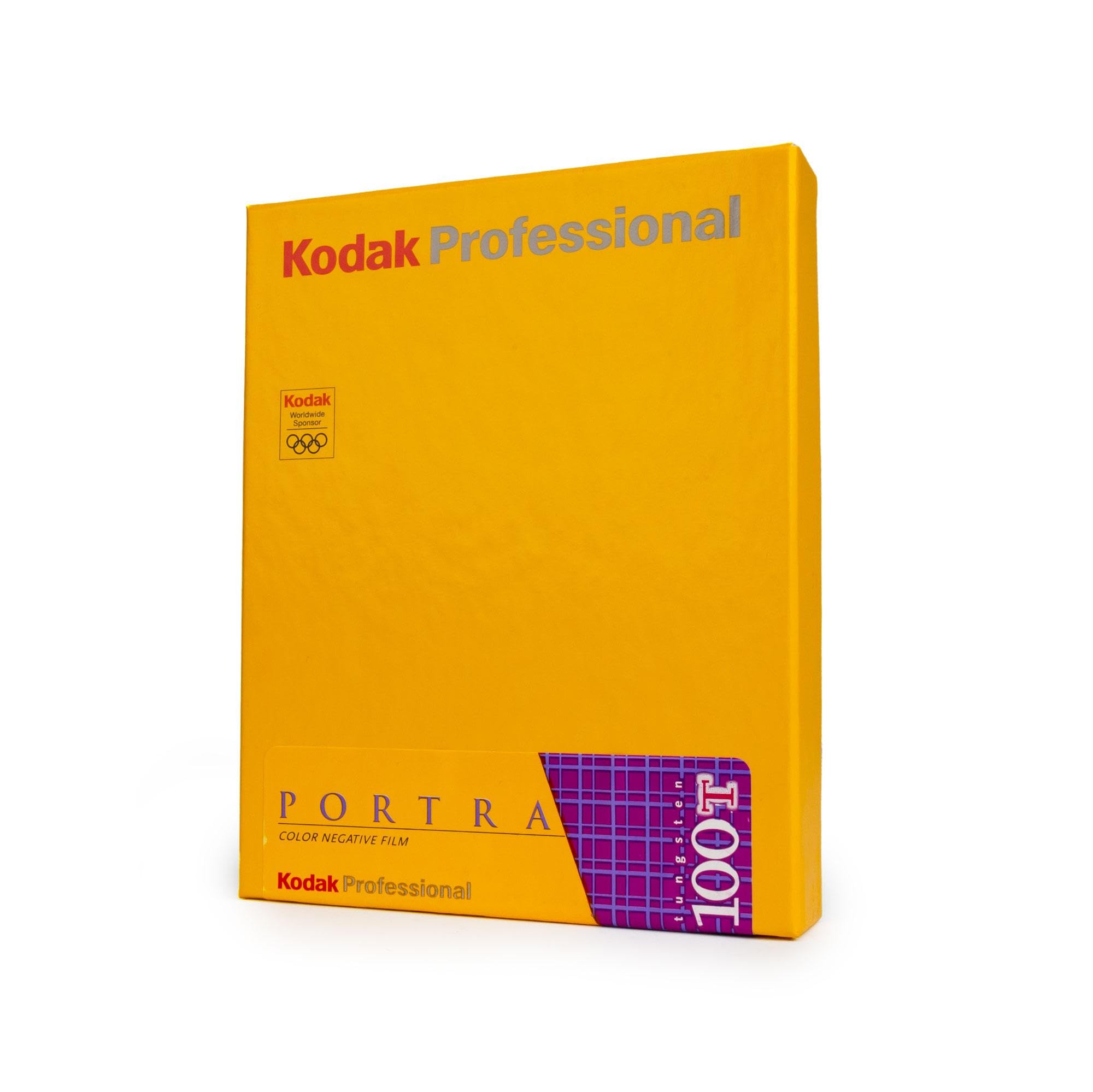Kodak Professional Portra 100T - Pellicola negativa a colori, 10 fogli, a grana fine, ottimizzata per luce di tungsteno, conservata congelata - MHD: 04/2008