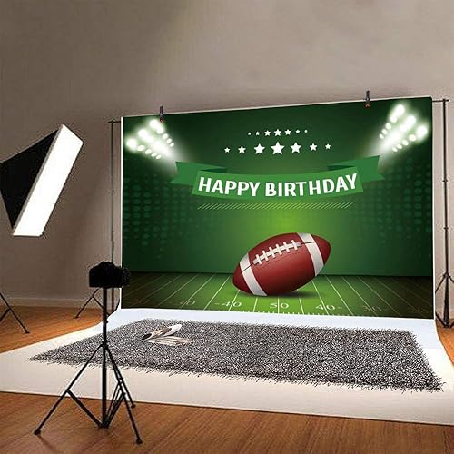 Miniatura 2 de Decoraciones de fiesta de superbowl 2023, telón de fondo de fútbol para decoraciones de fiesta de cumpleaños, tema de fútbol de fantasía, fondo de