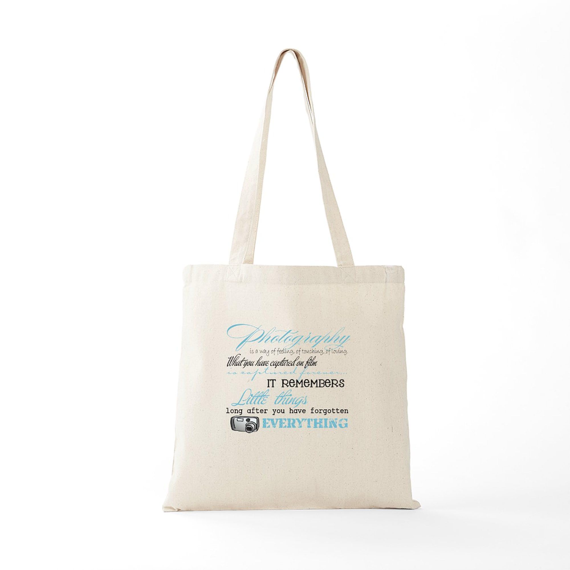 CafePress Photographer Design Canvas Tote Bag – Reusable Natural Canvas Shopping Bag, Two Sizes - View #3