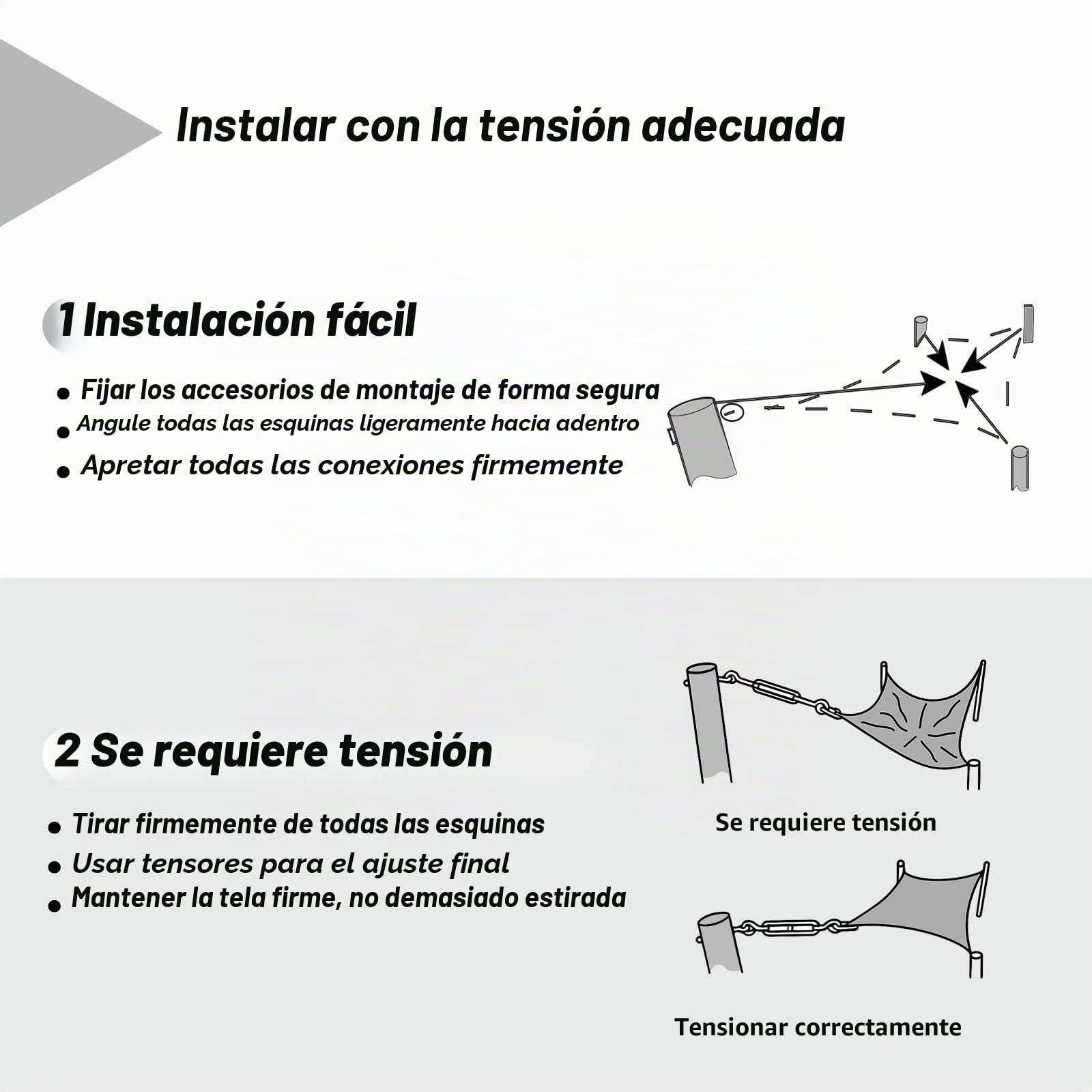 Toldo Vela Rectangular 3x6 m, Vela de Sombra Impermeable 6x3 m Protección Rayos UV PES Toldos para Exterior Terraza Patio Jardín, Crema
