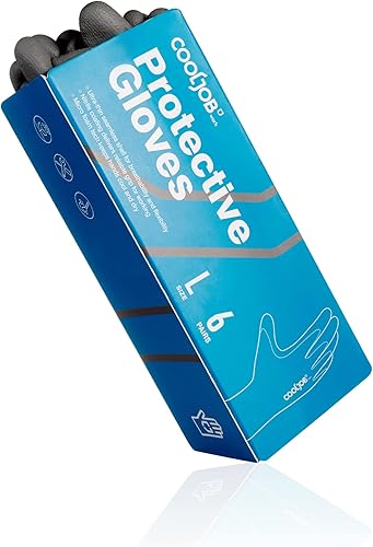 Miniatura 18 de COOLJOB Guantes de jardinería para hombres, 2 pares de goma transpirable con revestimiento de goma para jardín, paisajismo, trabajo exterior