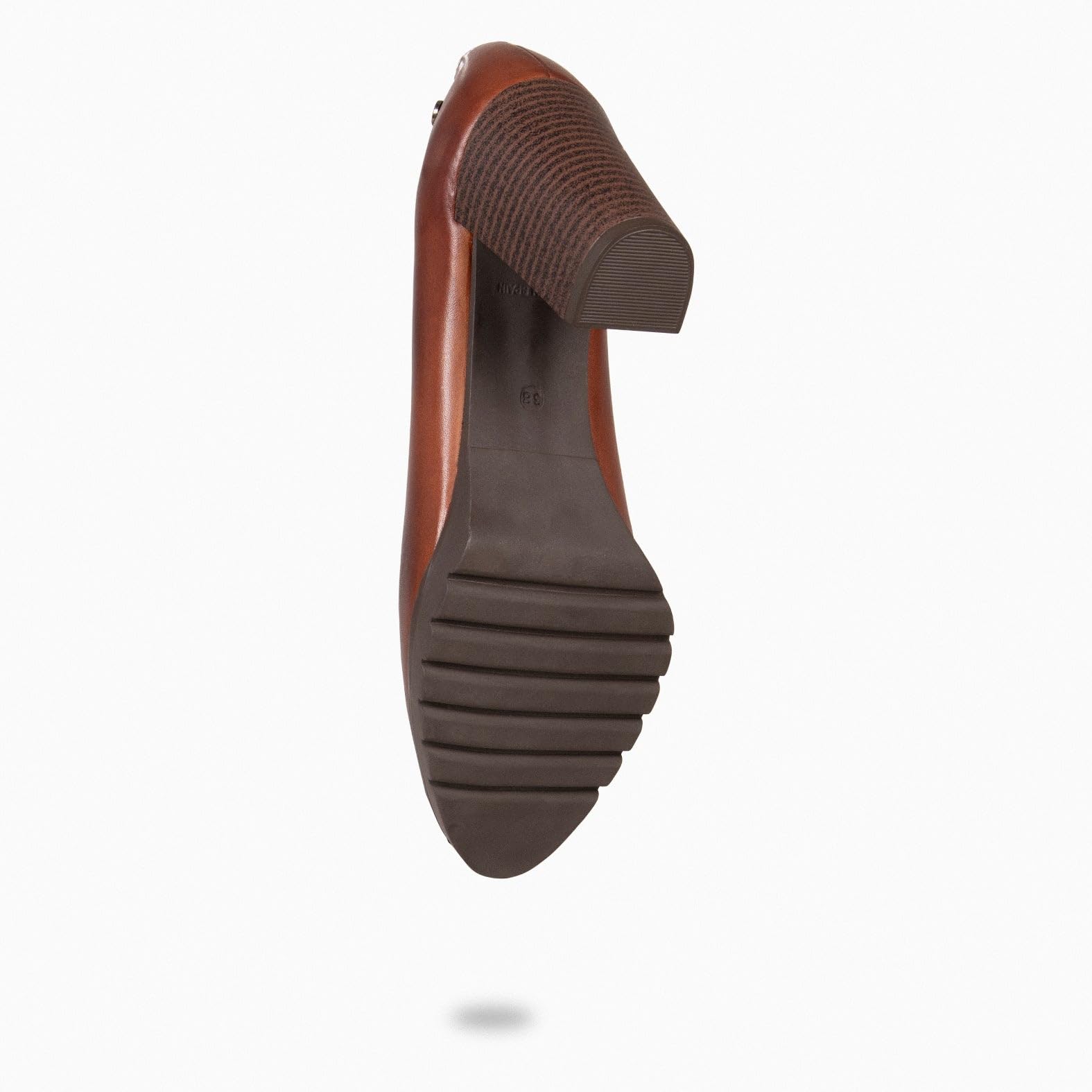 miMaO, Zapatos de tacón Ancho de Piel para Mujer, Salones cómodos con Plantilla de Gel, Elegantes para Oficina, Eventos y Uso Diario, Fabricados en España