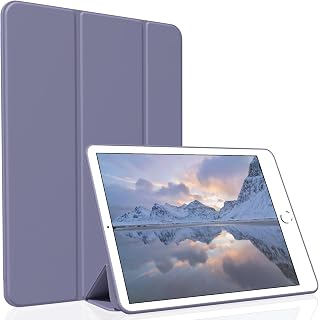 Case for iPad Mini 5 (2019 Released), Lightweight Slim Auto Sleep/Wake Trifold Stand Smart Cover, Soft TPU Case for iPad Mini 5th Generation 7.9 Inch, Lavender Gray