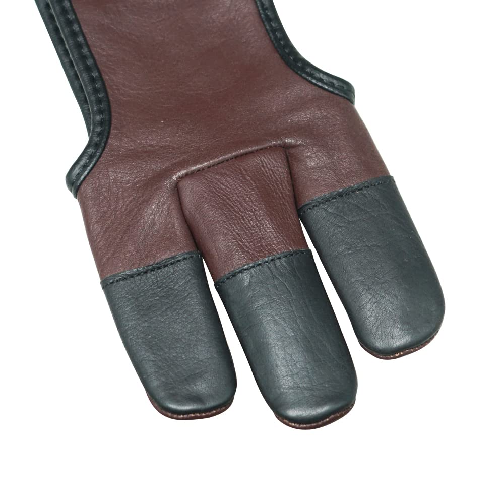 Gant de 3 doigts du cuir-nylon