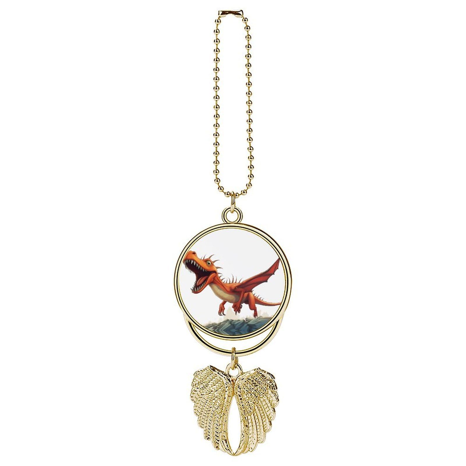 Pterodactyl Dinosaur Car Charm Alloy Car Rear View Mirrors Hanging Ornaments Stylish Car Pendant Funny Auto Hanging Accessories Car Hanging Ornaments Gift for Women Men