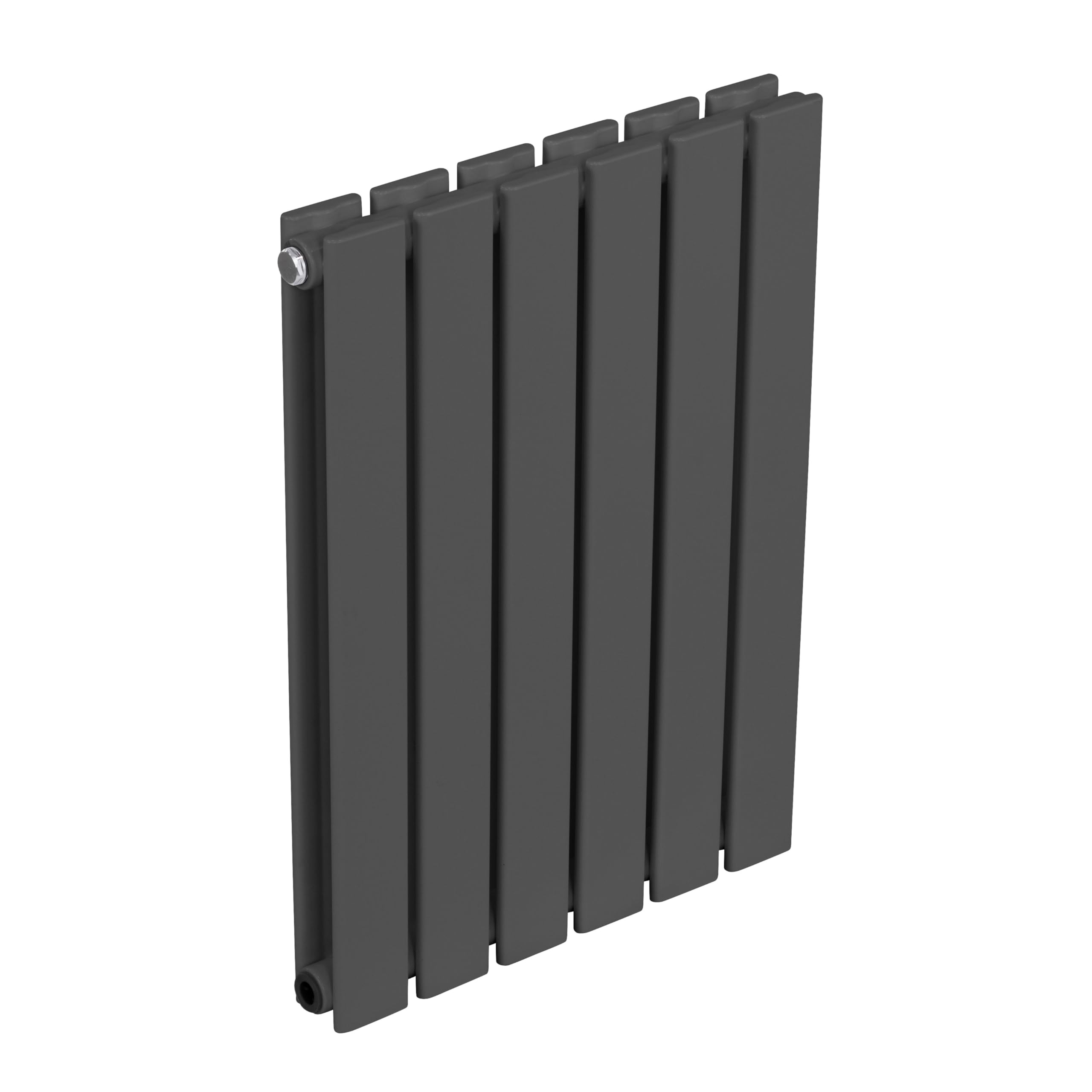 Baridi Horizontal Double Flat Panel Radiator 600 x 420mm, 6 Fins, Efficient Heat Output, Central Heating, Anthracite – DH338