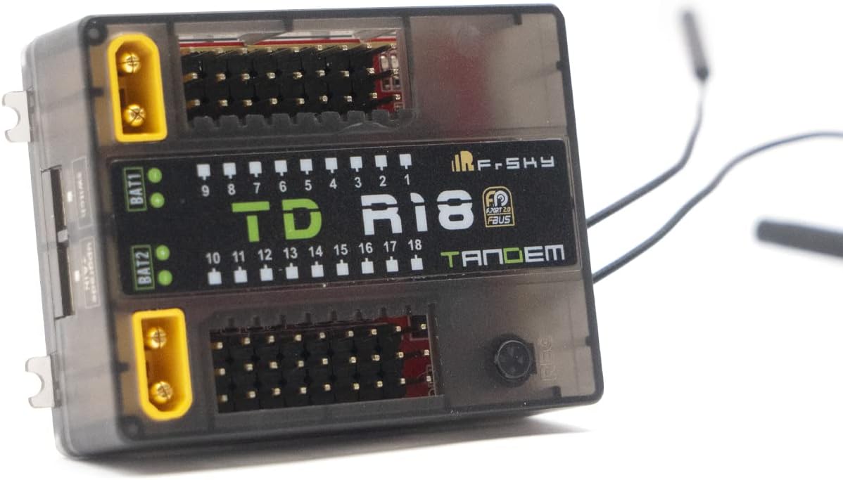 FrSky 2.4G 900M Tandem Dual-Band Receiver TD R18 Receiver with 18CH Ports