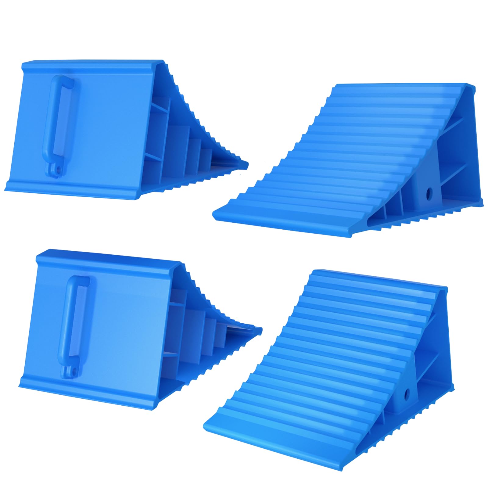 4Pack Wheel Chocks for RV Trailer Non Slip Heavy Duty
