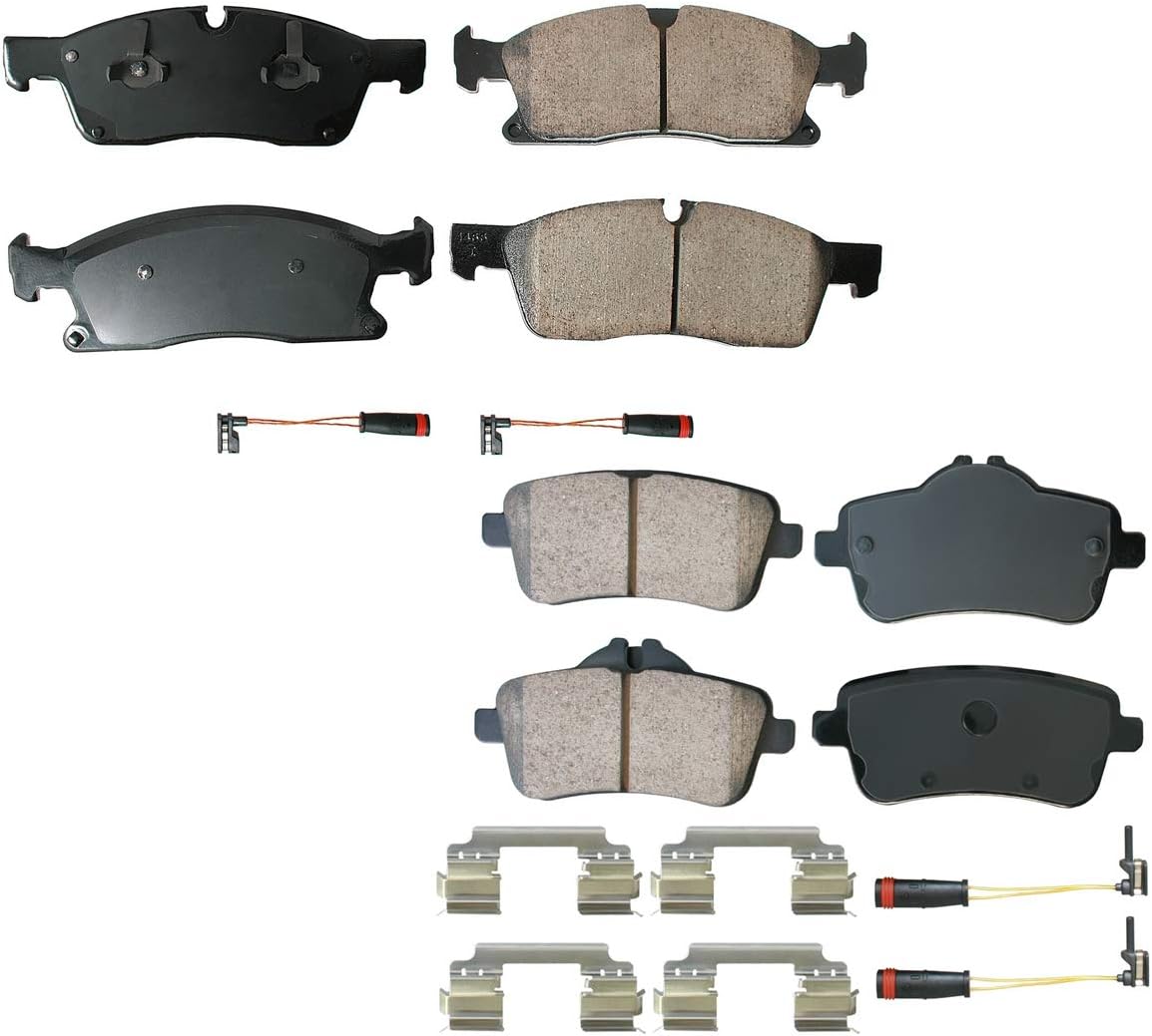 1212】マーブルスクエアと鈴ビーズのピアス／イヤリング