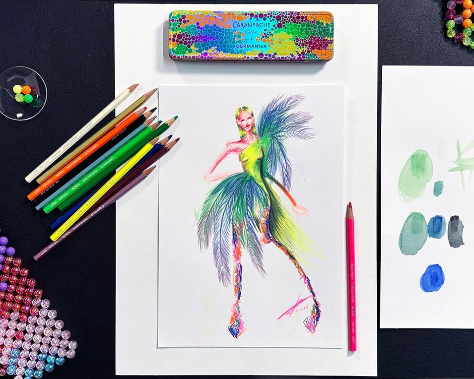 849 GERMANIER NEON GREEN BALL PEN — view 2