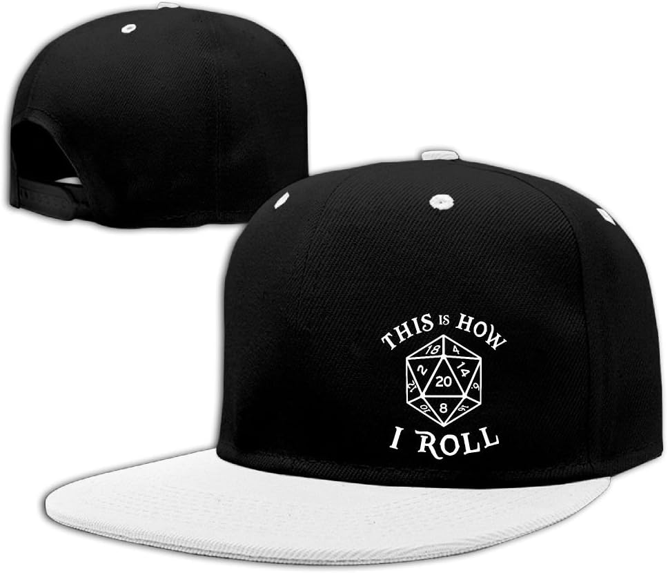This Is How I Roll - Dice 20d Dungeons Adjustable Contrast Color Hip Hop Snapback Hat Plain Hat One Size
