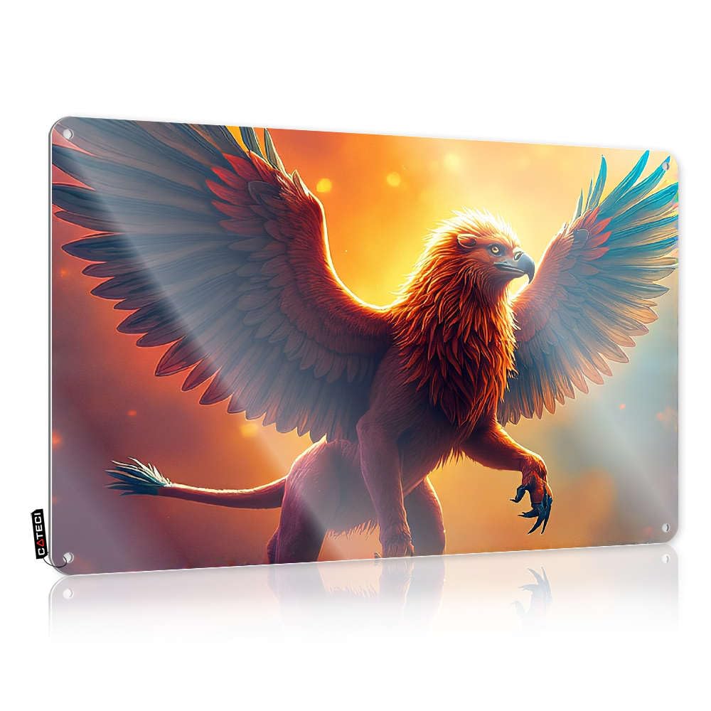Funny Metal Signs For Outdoors A Majestic Mythical Creature With Wings Spread Wide. Tin Sign Funny Bar Signs For Home Bar Tin Sign Decor(30X40CM)