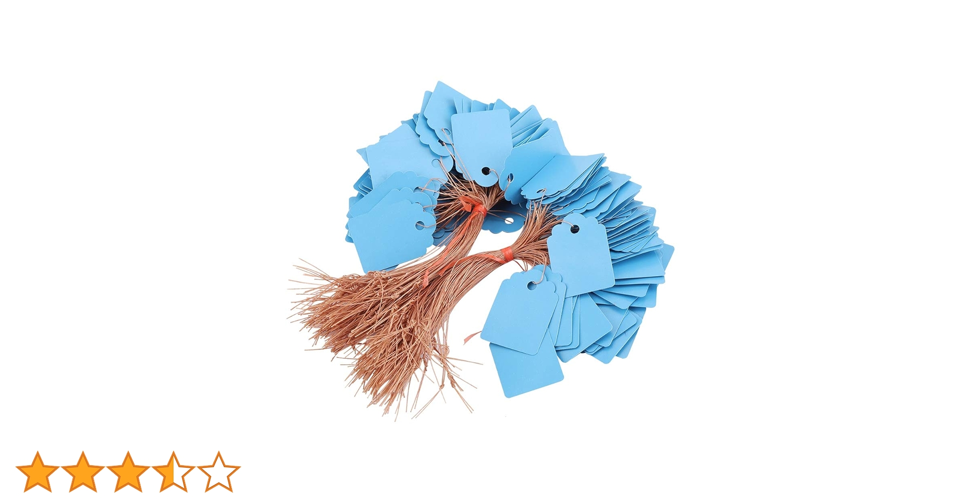 Amazon.co.jp: Hakeeta クラフトタグ 値札 糸付き下げ札 200枚 麻糸