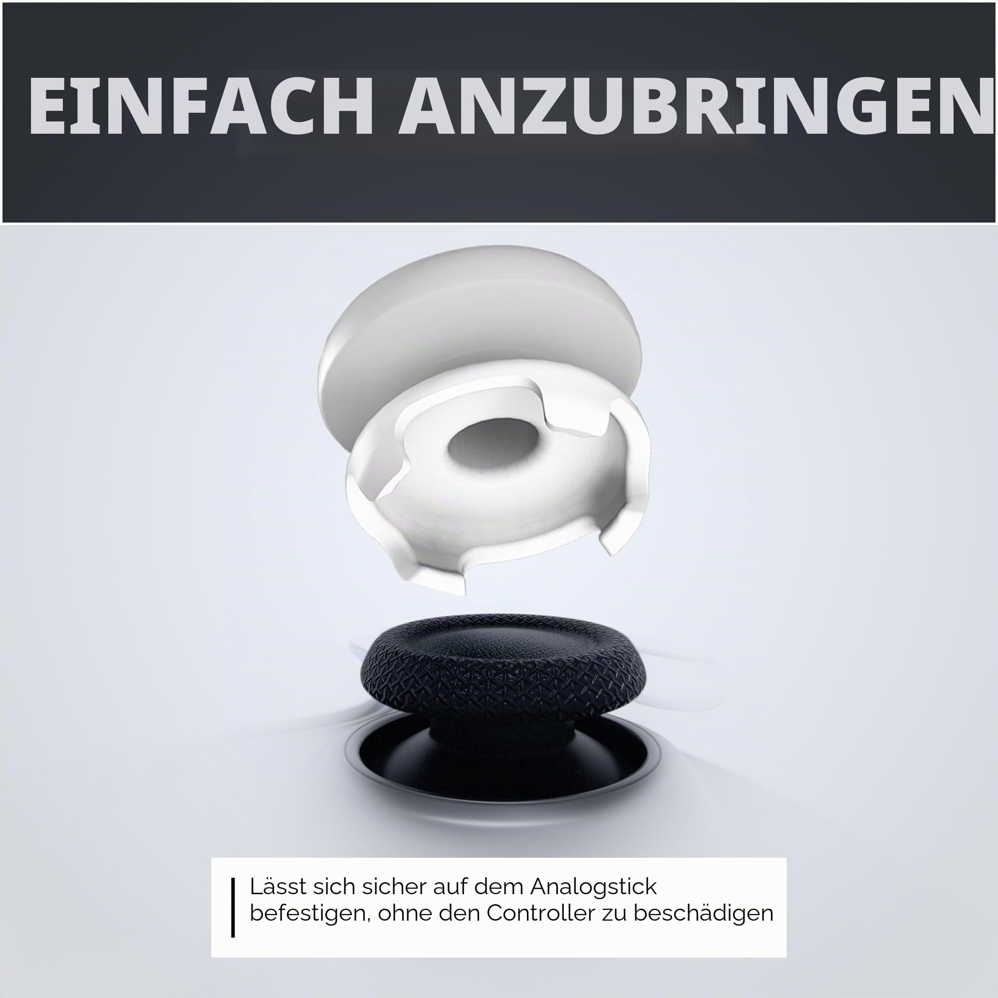 KontrolFreek FPS Freek Galaxy Weiß für Xbox One und Xbox Series X Controller | Performance Thumbsticks | 1 x Hoch, 1 x Mittel | Weiß