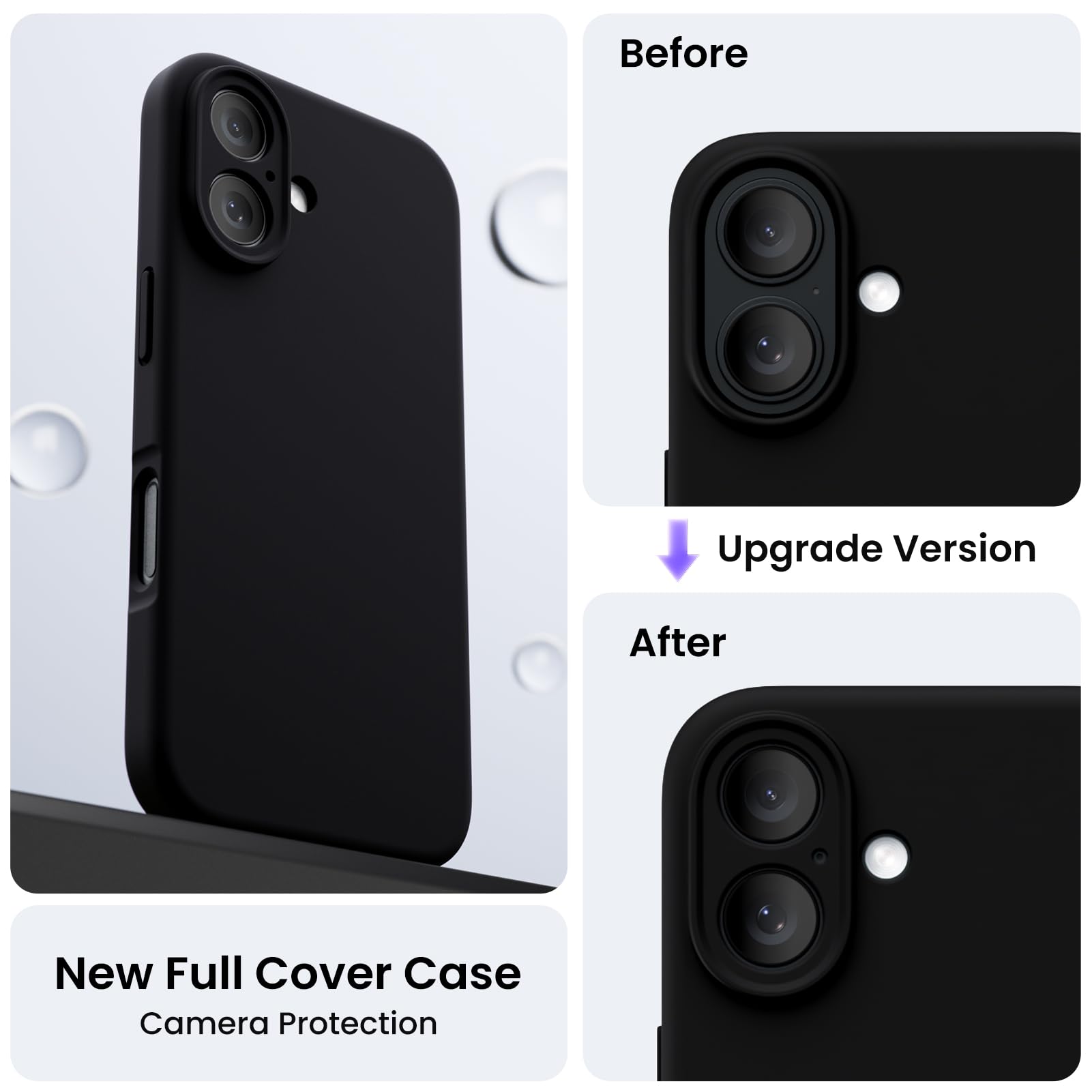 Captor Cover iPhone 16, Custodia Trasparente in Silicone Morbido Captor Cover iPhone 16, Custodia Trasparente in Silicone Morbido