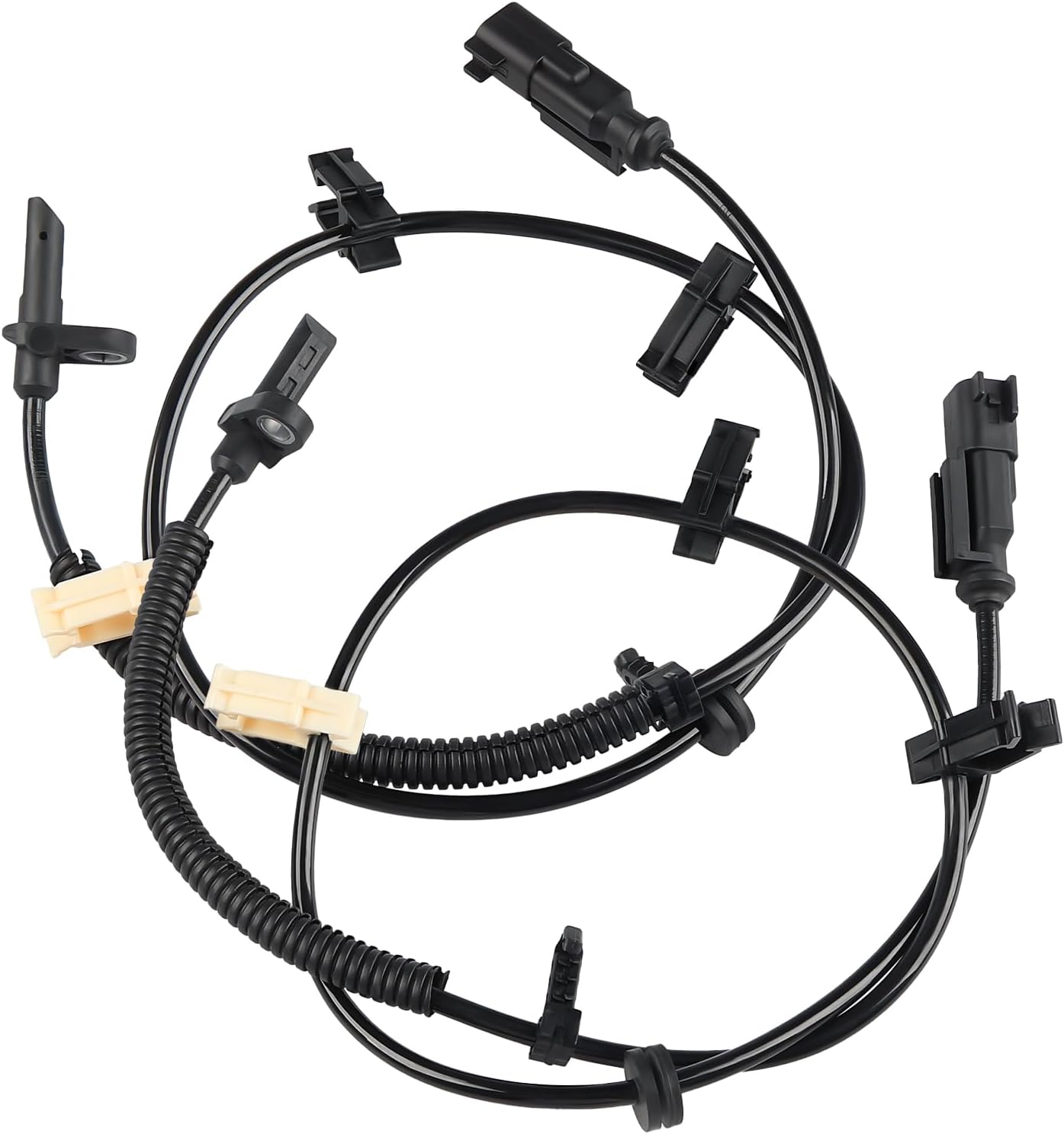 WMPHE 2 Pcs Rear ABS Wheel Speed Sensor Compatible with Chevy Traverse 2009 to 2017, GMC Acadia 2007 to 2016, Buick Enclave 2008 to 2017, Saturn Outlook 2007 to 2010, Replacement for 22739728 10391044