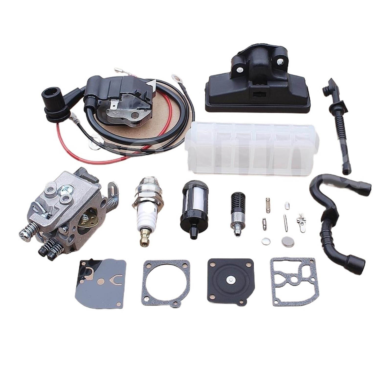 Bobina de Encendido del carburador y Filtro de Aire for Motosierra 021, 023, 025, MS250, MS210, MS230, Kit de reparación de carburador 1123, 120 y 1651