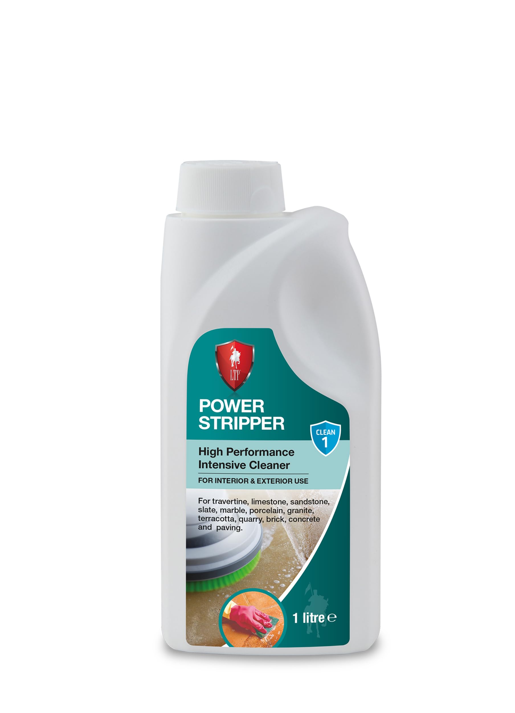 LTP POWER STRIPPER INTENSIVE CLEANER- Ideal for heavily soiled surfaces, removes old layers of sealer| oxidised boiled linseed oil | residual grout on the surface (1L)