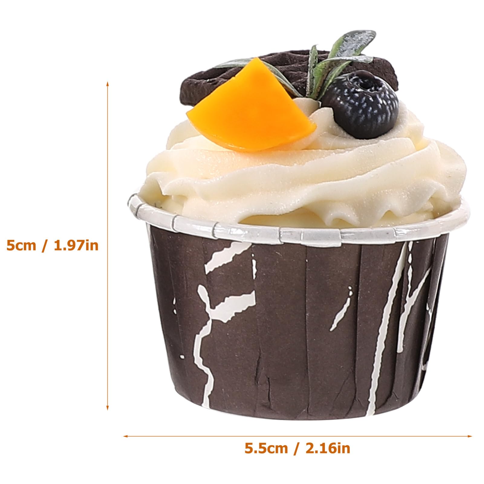 Abaodam 20stücke Teiliges Künstliche Cupcake- Dekoration Für Hochzeiten Partys Und Fotografie Langlebige Farbenfrohe Faux-desserts Pu-material Für Schaufenster Und Heimdekoration