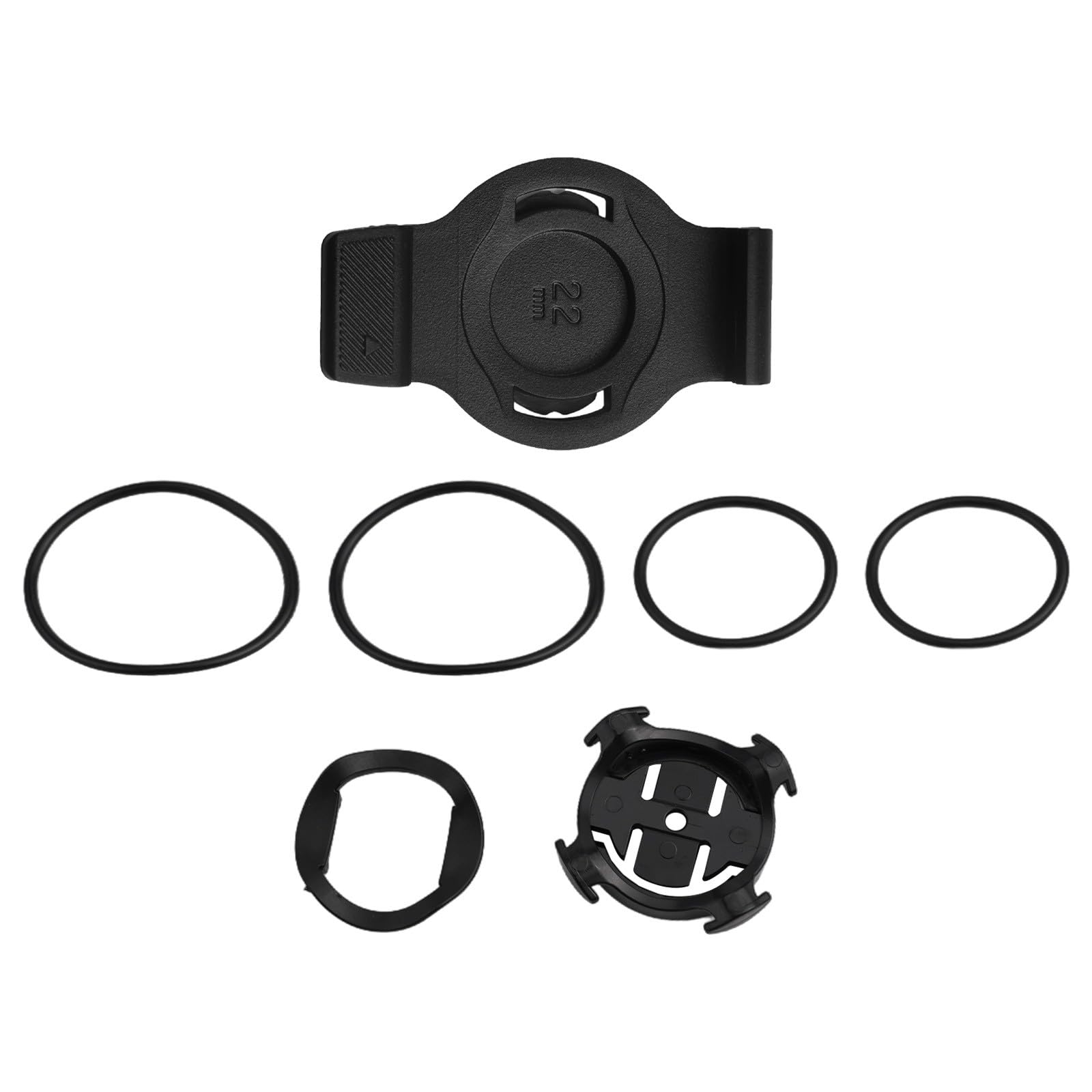 Supporto da manubrio per Garmin Fenix 3, 5X, 5X, Plus, 6X, 7X, per Fenix 8, Enduro MK1, MK2, D2, Pro, GT3, GT4, colore: nero