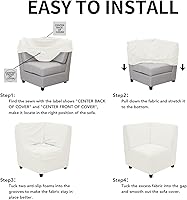 Vista 357 de Easy-Going - Funda elástica para sofá, 1 pieza, protector de muebles, suave, con parte inferior elástica, para niños, tela de jacquard de poliéster