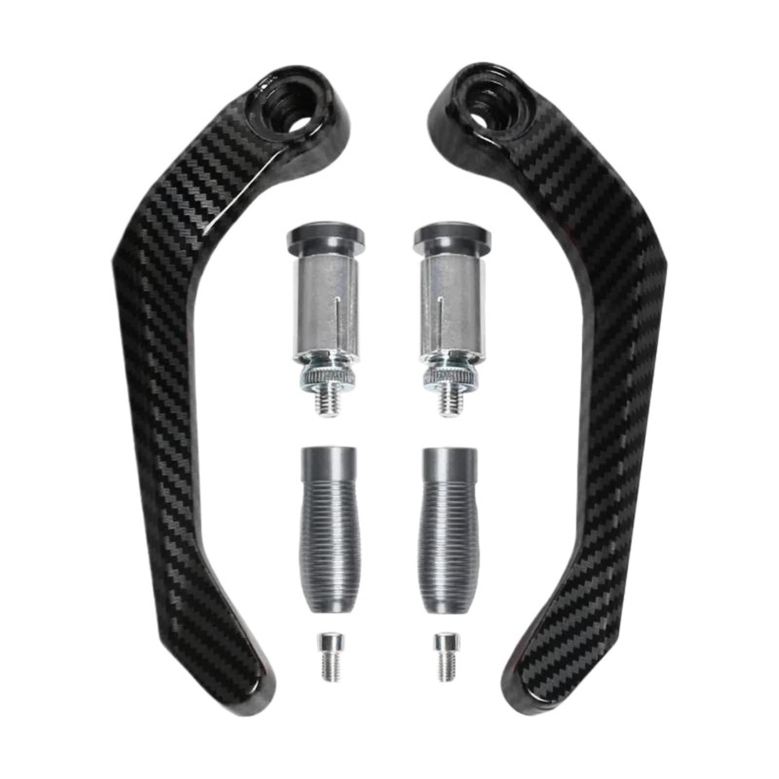 Hjtedhe Titanium Universal Motorcycle Handlebar Brake Clutch Lever Hand Guard Protector Motorcycle Handlebar Lever Guards(Titanium)