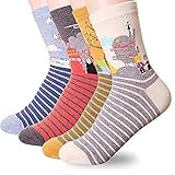 Womens Famous Japanese Animation Cartoon Crew Socks Good for Gift Free Size (Miyazaki)