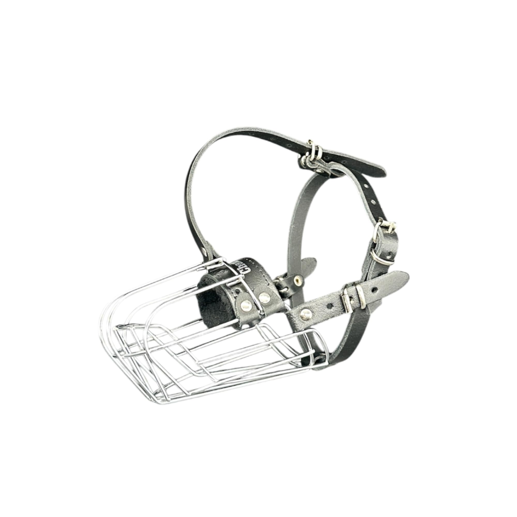 New Champion Strong Metal Wire Basket Dog Muzzle for Dachshund & Other J1, J2 (J2, Black)
