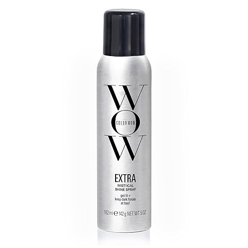 COLOR WOW Extra Shine Spray - Fórmula ligera y no grasa  Protección contra el calor, control de encrespamiento y cabello sedoso  Para todo tipo de