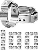 Vista 11 de Paquete de 200 abrazaderas PEX de 3/4 pulgadas, abrazaderas de manguera de oreja única de acero inoxidable